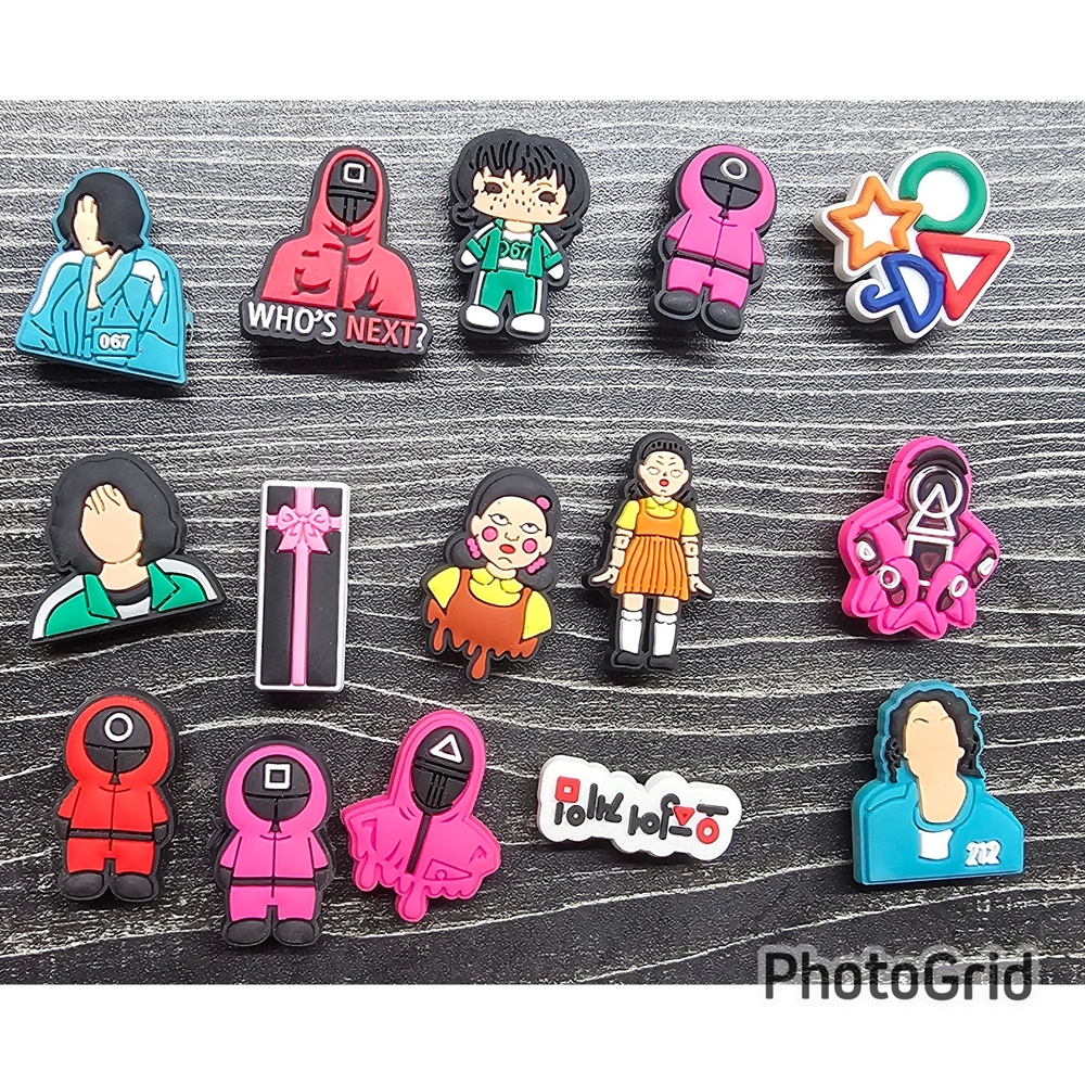 Squid Games Croc Shoe Charms Set